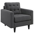 thumbnail image 3 of Modway Empress Upholstered Fabric Armchair in Gray, 3 of 6