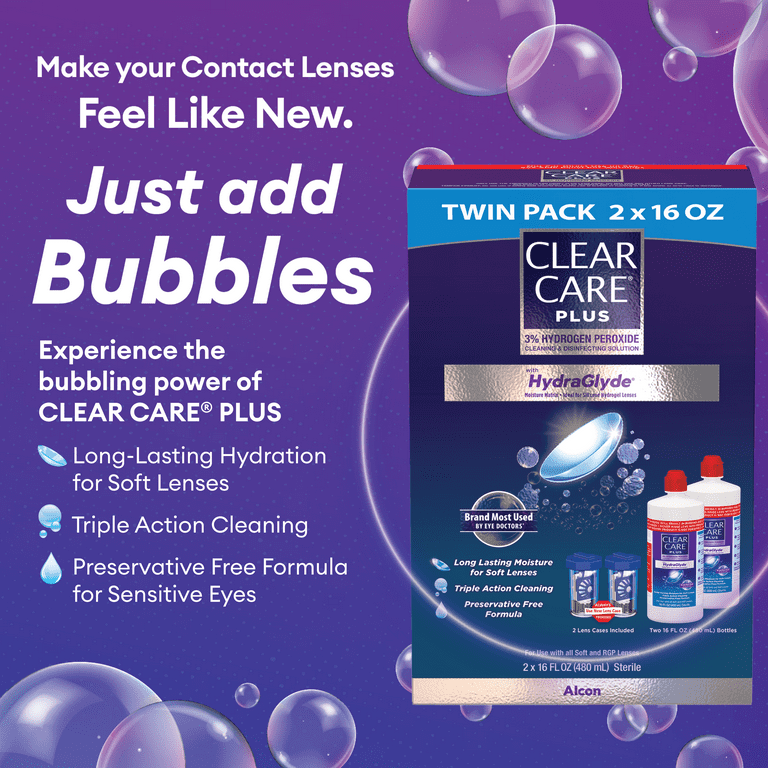 Clear Care Plus Hydrogen Peroxide Contact Lens Cleaning Liquid 