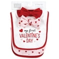 thumbnail image 5 of Conjunto de Babero y Diadema o Gorras Hudson Baby Corazón de San Valentín Unisex de Algodón para Beb, 5 of 5