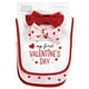 thumbnail image 5 of Conjunto de Babero y Diadema o Gorras Hudson Baby Corazón de San Valentín Unisex de Algodón para Beb, 5 of 5