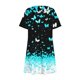 thumbnail image 4 of Vestido de Manga Corta para las Mujeres Casual Impreso Cuello Redondo, Vestido de las Señoras para la Primavera Y el Verano de Uso Diario, 4 of 9