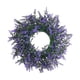 thumbnail image 5 of Corona botín púrpura, adorno colgante en la pared de escritorio, anillo Floral Artificial para bodas, jardín, chimeneas, interiores y exteriores Pequeño, 5 of 8