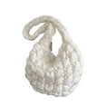thumbnail image 1 of Sonducket Bolso cruzado artesanal exquisito para mujer, poliéster resistente al desgarro con bandolera de costura fina, para mujer Bolsas de mensajero y de hombro blanco, 1 of 6