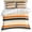 Orange Blue Yellow, variant on 3 Piece Orange Blue Stripe Duvet Cover Set California King,Microfiber Comforter/Quilt Cover with Corner Ties and 2 Pillowcases,Minimalist Farmhouse Stripes All Season Soft Bedding with Zipper Closure