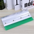 thumbnail image 3 of Rubber Printing Tool Wear-proof Silk Screen Printing Squeegee with Aluminum Handle DIY Silkscreen Printing Ink Rubber Scraper Board Tools (25cm Length Random Color for Rubber), 3 of 5
