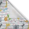 thumbnail image 4 of Ambesonne Savannah Valance Pack of 2, Friendly Zoo Characters, 54"X18", Multicolor, 4 of 5
