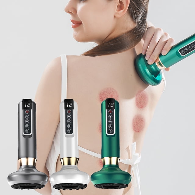 mtvxesu Cupping Set Gua Sha Massage Pressure Relief Heating Pressure Relief 12 Modes Smart Electric Cupping Portable Rechargeable Cupping Massage Tool Sale