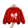 thumbnail image 3 of Toddler Tracksuit Girl 4T Cute Graphic Sweatsuits Crewneck Sweatshirt Joggers Sweatpants 2 Piece Fall Casual Outfits, Red, 9 Years, 3 of 6