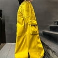 thumbnail image 5 of EnJoCho Girls 𝖸2𝖪 Cargo Jeans Wide Leg Straight Denim Pants Hi𝗉 Ho𝗉 Baggy Bottoms Summer Fall Trendy Distressed Trousers Vintag𝖾 Street Style, 5 of 6