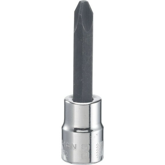 Craftsman Sockets, 3/8" Drive Phillips #3 Screwdri CMMT44372