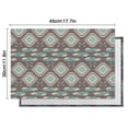 thumbnail image 6 of Brown Ethnic Feather Pattern Summer Placemats Table Placemats Set Of 4-Linen Kitchen Washable Placemats Table Mats 11.8"x17.7" Non-Slip Heat Resistant, 6 of 6