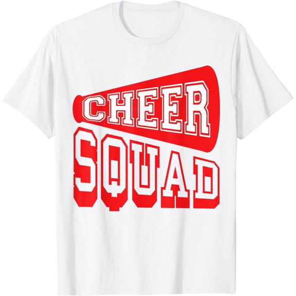 Cheer Squad Funny Cheerleader Cheering Cheerdancing Outfit Women T-Shirt White 4X-Large
