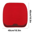 thumbnail image 3 of Coussin de Siège Auto Demi-Housse Rouge Rouge avec Matériau Ventilé et Base Antidérapante, 3 of 6