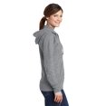 thumbnail image 3 of Port & Company Ladies Core Fleece Full Zip Hooded Sweatshirt-2XL (Athletic Heather), 3 of 6