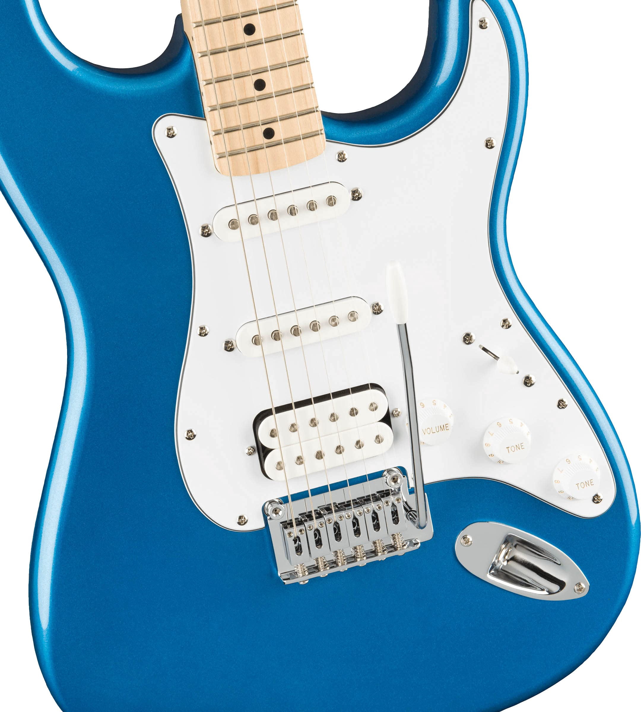 Fender Squier Affinity Stratocaster HSS - Lake Placid Blue Bundle with Frontman 15G Amplifier, Gig Bag, Tuner, Instrument Cable, Strap, Picks, and Austin Bazaar Instructional DVD