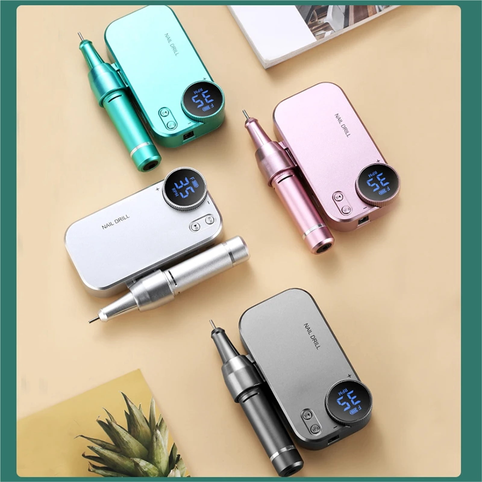 35000PRM Portable Nail Drill Rechargeable Electric Nail File Machine for Nails Gel Polish Removing  for Salon Home For Gift