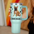 thumbnail image 4 of French Bulldog Gift for Dog Owner,40oz French Bulldog Tumbler with Handle Insulated Reusable Stainless Steel Travel Water Bottle (Color 3), 4 of 6