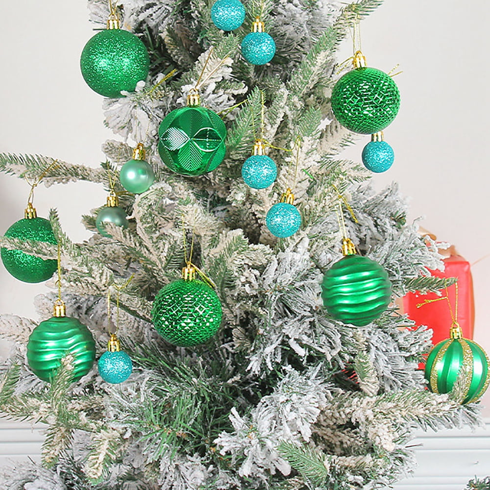 26pcs/Box Christmas Ball Ornaments Winter Xmas Tree Fireplace Shelf