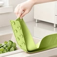 thumbnail image 4 of Silicone Sink Splash Guard Water Deflector Faucet Splash Barrier Countertop Protector No Drill Suction Strip For Kitchen Bathroom Sink Shower Use, 4 of 6