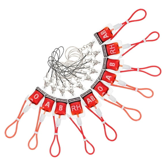 10pcs Halloween Keychain Little Blood Bags Keychain Blood Packs Pendant Keychain Gothics Keychain For Bag Backpack Purse Decoration