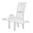 thumbnail image 2 of Inteprter Funda para silla con banda elástica, funda para asiento desmontable, funda para silla elástica fácil de limpiar, resistente al desgaste para Decoración del hogar Inteprter HA013343-00, 2 of 6