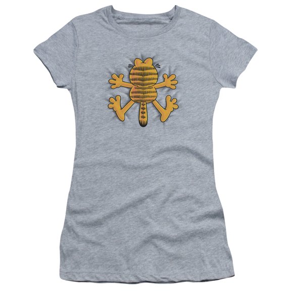 Garfield - Ow - Juniors Teen Girls Cap Sleeve Shirt - Medium