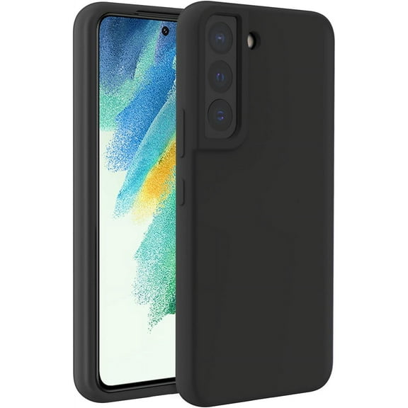 Galaxy S21 FE 5G Case, Liquid Silicone Gel Rubber Bumper Slim Shockproof Protective Phone Case for Samsung Galaxy S21 FE 5G, Black