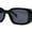 All Black, variant on Womens Dimensional Geometric Diamond Cut Mod Rectangle Sunglasses All Black