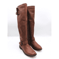 thumbnail image 2 of ShoeDazzle Women's Letoya Tall Knee High Riding Boots- Cognac, US 6M, 2 of 9