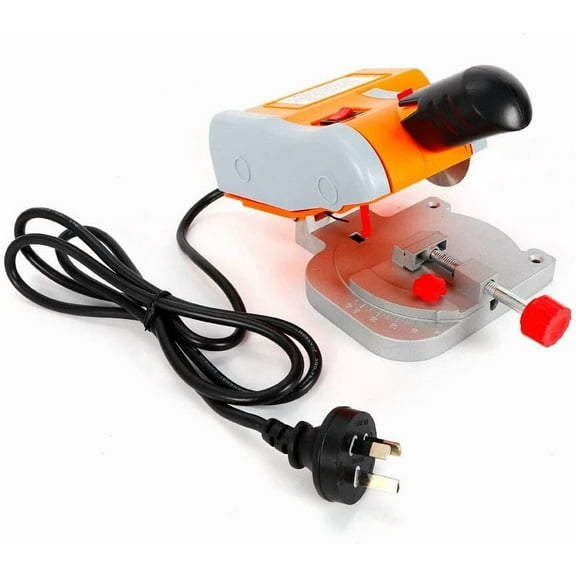DENESTUS 110V Mini Bench Cut Off Saw Desktop Miter Saws Adjustable 45 Degree 2Inch Steel Blade Cutting Metal Wood Plastic Chop Saw Cutter Portable Machine