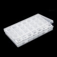 thumbnail image 4 of Diamond Embroidery Box, 28 Compartment Plastic Transparent Storage Box Nail Art Rhinestone Jewelry Bead Display Storage Box, 4 of 5