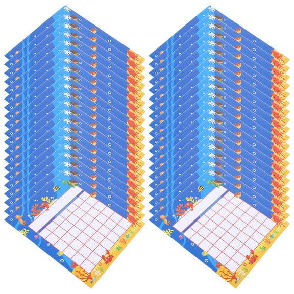 50 Sheets Incentive Card Behavior Clip Chart for Classroom Stickers Child