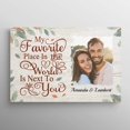 thumbnail image 1 of Mi Lugar Favorito Personalizado En El Mundo Está A Tu Lado Póster Regalos Divertidos Para Pareja Esposa Marido El Día De San Valentín La Madre De Cumpleaños De Navidad Tamaño Completo O Lienzo, 1 of 3