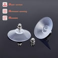 thumbnail image 3 of 12 juegos de ventosas para matrículas, de silicona transparente de 2,1", de PVC, para sujetar ventosas, accesorios para estantes de baño y cocina con tuerca ciega M6., 3 of 9