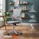 thumbnail image 5 of Silla Ejecutiva para Oficina Escritorio con Reposapies Reclinable Y Giratoria Asiento para Trabajo Ergonómica Respaldo Acojinados (Gris), 5 of 8