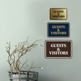 thumbnail image 4 of Signs ByLITA Classic Framed, Guests & Visitors Sign (Ivory/Dark Brown) - Large, 4 of 6
