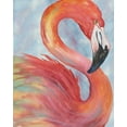 thumbnail image 2 of Medley, Elizabeth 15x18 Gold Ornate Wood Framed with Double Matting Museum Art Print Titled - Tropical Flamingo, 2 of 4