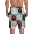 thumbnail image 3 of Gaeub Cherries laid Printed Men's Short Pajama Pants, Lightweight Lounge & Sleep Bottoms Keep You Cool - 4X-Large, 3 of 9