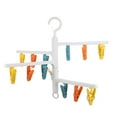 thumbnail image 5 of Raindrops 1Pc Windproof Plastic Clip for Clothes Rack White PP Rotatable and, 5 of 8