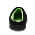 thumbnail image 3 of Men's Comfort Two-Tone Memory Foam Mule Slippers Plush Lined House Shoes Size, 3 of 5
