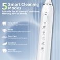 thumbnail image 3 of OasiSmile Sonic Electric Toothbrush for Adults and Teens, Travel Rechargeable 42000 VPM Power Tooth Brush with 5 Modes, 90 Days Battery Life, 6 Brush Heads, White, 3 of 8
