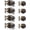 Aged Bronze, variant on 4 Pack Entry Door Locksets with Single Cylinder Deadbolt, Oil Rubbed Bronze Exterior Door Lock Set with Same Key, Front Roound Door Knob and Deadbolt Set