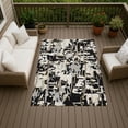 thumbnail image 3 of Addison Rugs Chantille Indoor/Outdoor Transitional Abstract Black Machine Washable Rectangle Rug, 10' x 14', 3 of 8