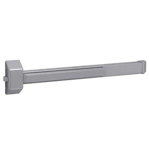 Reversible Heavy Duty Rim Exit Device Exit Only for 33 to 36 in. Door Sprayed, Aluminum Enamel