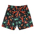 thumbnail image 3 of UJNDER Boys Print Beach Shorts with Drawstring Lightweight Breathable Casual Fit for Kids Comfortable Stylish Pants Boys Pants,Black,5-6 Years, 3 of 3