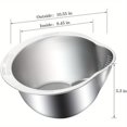 Gold NEWKBO 4in1 Stainless Steel Rice Washer Strainer Bowl Small