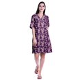thumbnail image 2 of Moomaya Plus Size Shirts For Women Printed Button Down Shirts Summer Dress-S-XXL, 2 of 6