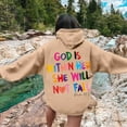 thumbnail image 2 of HNMKIU Ladies Tops Sweatshirt Ladies Verse Pullover God In Her Long Sleeved Inspirational Hooded Shirt, 2 of 4