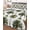 White, variant on Full Size Quilt Bedding Set, Tropical Trees Reversible Summer Quilt 3 Pieces, Summer Palm Trees Botanical Vintage Green Lightweight Bedspreads Coverlets with 2 Pillow Shams for All Seasons