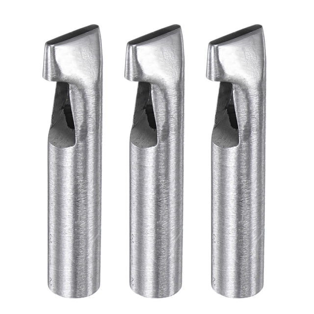 3uds Ovalado Agujero Punzón 3x23mm Cuero Hueco Cortador Oblongo Punzón Troquel para Correa Cinturón Reloj Banda Cuero Artesanía Trabajo